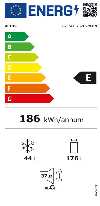 Altus aus dem Hause Beko -- Einbau-Kühl-/Gefrierkombination KS 1560 *E* 